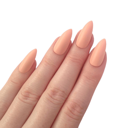 Almond Peach Nails