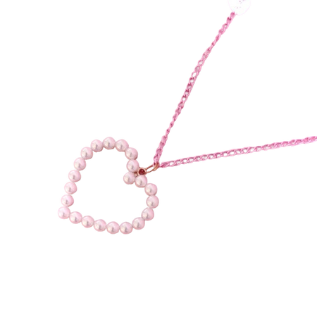Pearl Heart Necklace Larme Kei Fairy Kei Cottagecore | Etsy Israel
