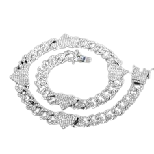 letter s diamond chain cuban link - Google Search