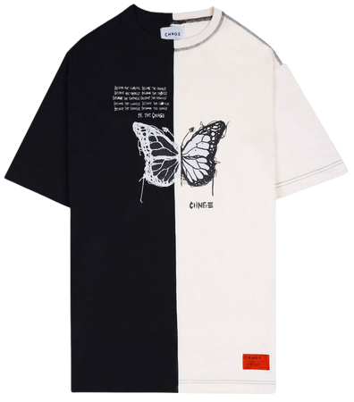 Chnge pierced butterfly T-shirt dress