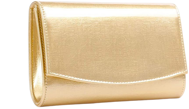Women Patent Leather Wallets Fashion Clutch Purses, WALLYN'S Evening Bag Handbag Solid Color (Light Gold): Handbags: Amazon.com