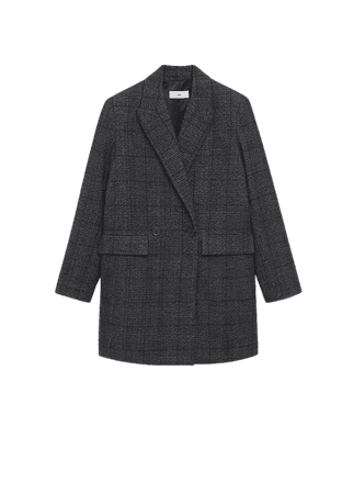 Wool double-breasted coat - Women | Mango USA