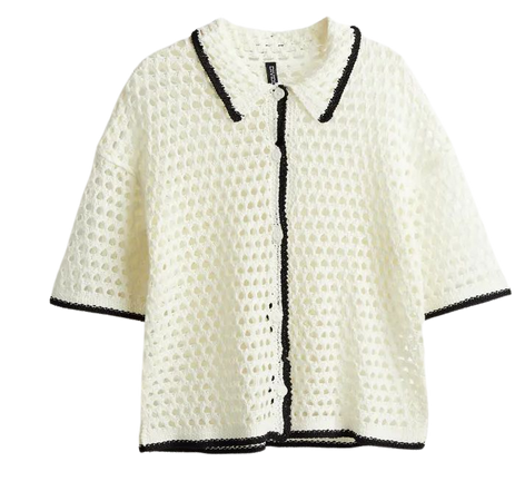 Pointelle-knit Cardigan - Cream - Ladies | H&M US