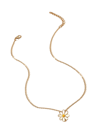 Flower Charm Necklace | SHEIN USA
