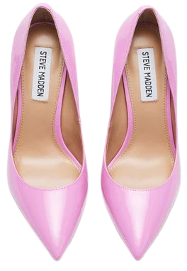 EVELYN Pink Patent Point Toe Pump | Women's Heels – Steve Madden