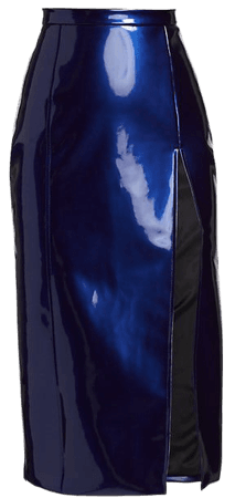 LaQuan Smith Faux Patent Leather Pencil Skirt | SaksFifthAvenue