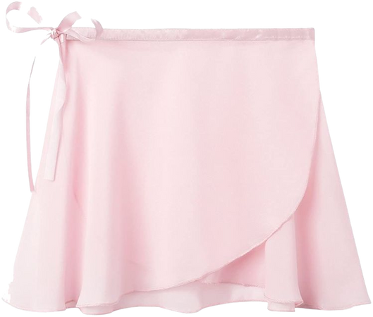blush pink ballet wrap skirt