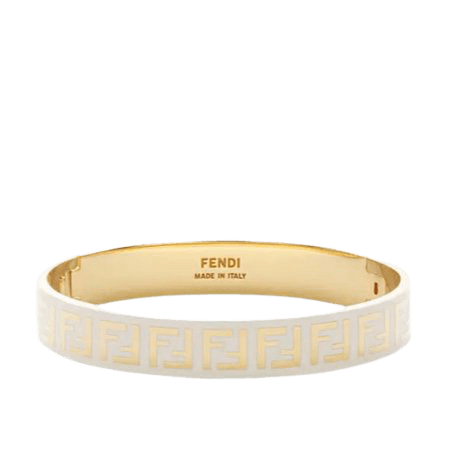 gold & white bracelet