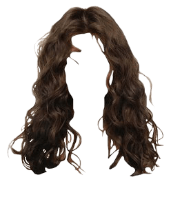 curly/wavy brown hair png