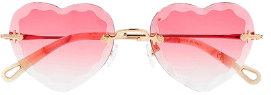 Chloé | Rosie heart-shaped gold-tone sunglasses | NET-A-PORTER.COM