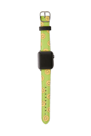 Casetify Happytown Acid Green Apple Watch Strap | Urban Outfitters