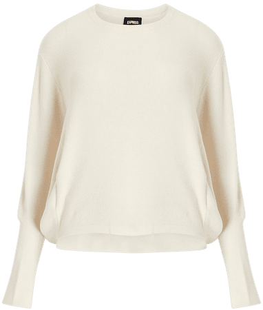 Blouson Sleeve Crew Neck Sweater | Express