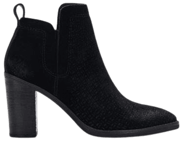 SIRANO BOOTIES IN ONYX SUEDE – Dolce Vita
