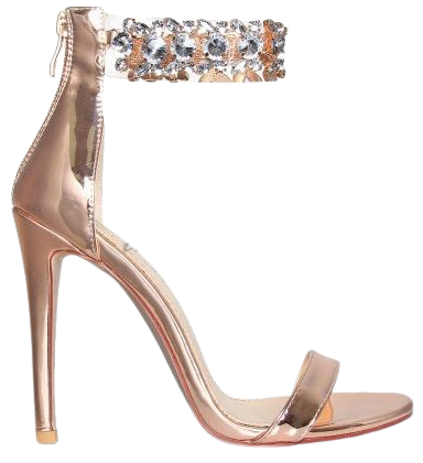 Rose gold high heel
