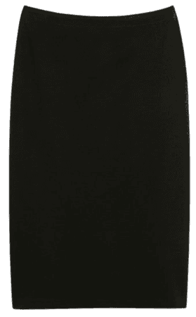 black milano jersey Angeli pencil skirt