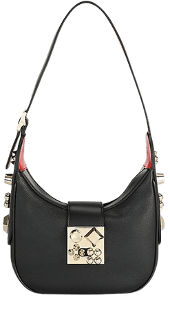 Shop Christian Louboutin Mini Carasky Leather Studded Shoulder Bag | Saks Fifth Avenue