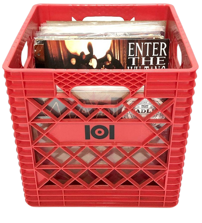 12" VINYL RECORD CRATE - RED – 101 Apparel