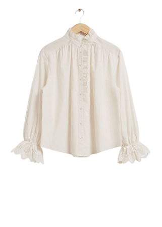 Embroidered Blouse - Ivory - Blouses - & Other Stories US