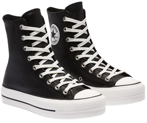 Converse extra high platform chuck taylor all star sneakers in black | ASOS
