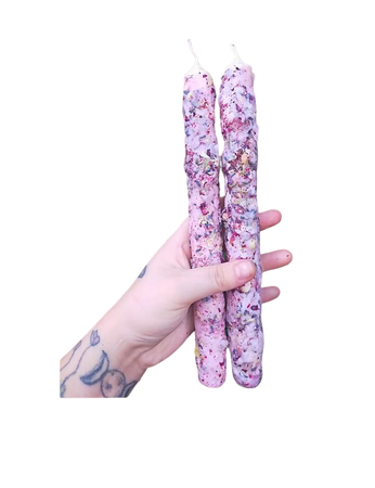 pink lilac Love spell dressed ritual candles / valentines day / valentines candle / spell candle / witch candle Etsy