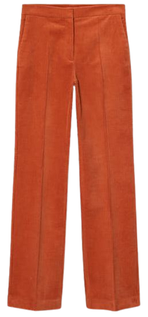 Flared corduroy trousers - Women | Mango USA