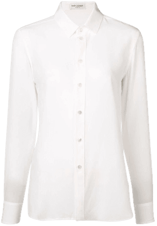 white collared shirt blouse