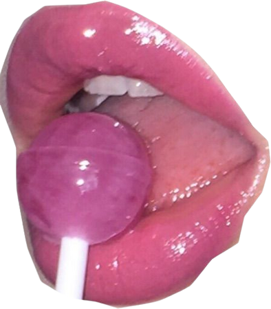 pink lollipop lips