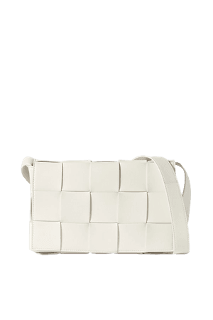 White Cassette intrecciato leather shoulder bag | Bottega Veneta | NET-A-PORTER