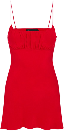 Lilou Réal Red | Silk Mini Dress | Réalisation Par