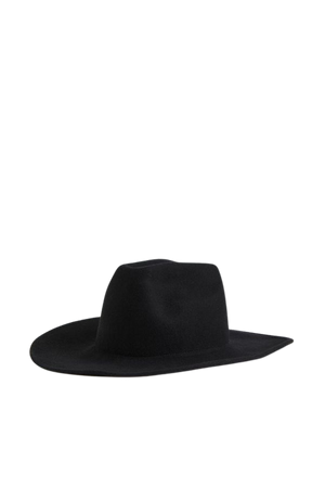 Felted Wool Cowboy Hat - Black - Ladies | H&M US