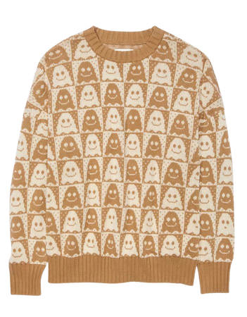 AE Ghost Halloween Pullover Sweater