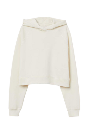 Cropped Hoodie - White