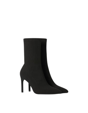 Tailored high-heel ankle boots - Shoes - Woman | Bershka