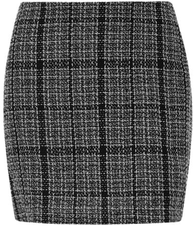Women's Sexy Fashion Going Out Tweed Plaid Mini Bodycon Skirt In BLACK | ZAFUL 2023
