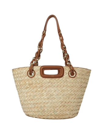 224MBASKETSOLIMAN Woven raffia basket bag - Spring-Summer Collection - Maje.com