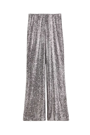 Sequined Pants - Silver-colored - Ladies | H&M US