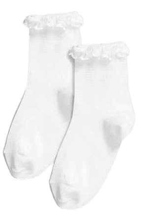 White Ruffle Socks Two Pack