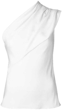 Lanvin one-shoulder blouse - White