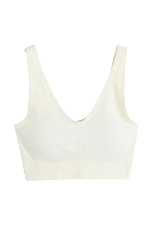 DryMove™ Seamless Sports bra - Cream - Ladies | H&M US