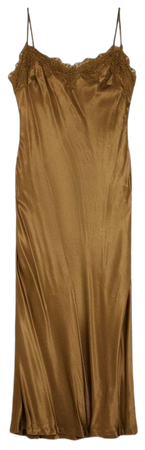 Satin Lace Woven Midi Dress | Karen Millen