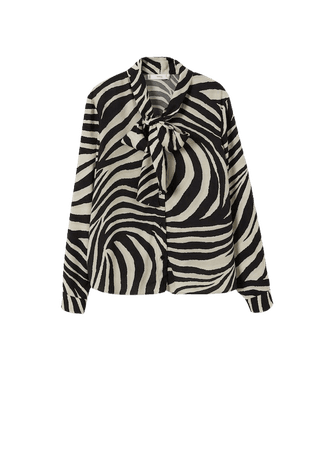 Zebra printed shirt - Women | Mango USA