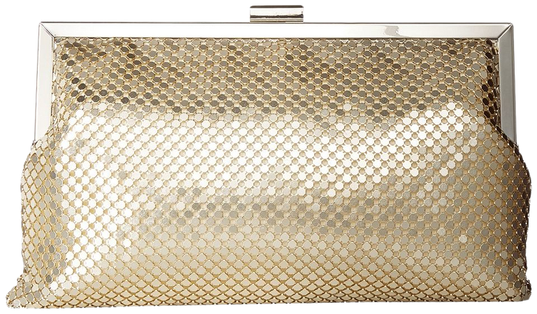 Jessica McClintock - Dakota Frame Clutch (Light Gold) Clutch Handbags
