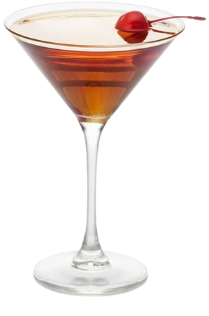 Fake Manhattan in Martini Glass