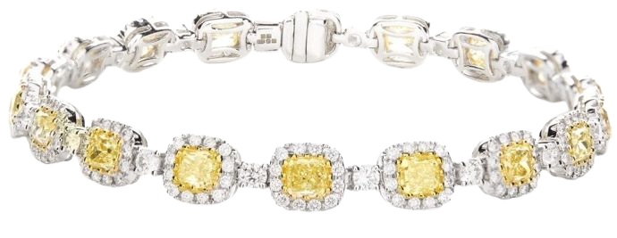 yellow diamond bracelet