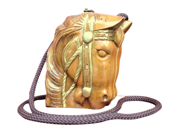 Carved Wood Horse Purse / Vintage / Timmy Woods / Carousel | Etsy
