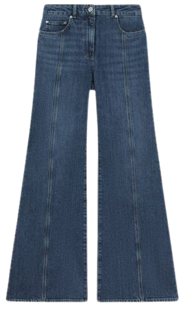 Reiss Juniper Flared Front Seam Jeans | REISS USA