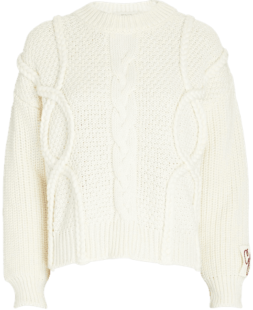 Golden Goose Wool Cable Knit Sweater | INTERMIX®