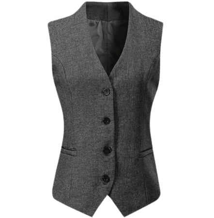 grey suit vest
