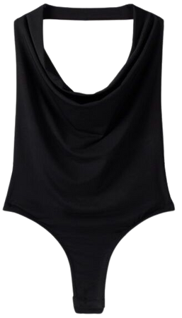 Draped halter bodysuit - New - Women | Bershka
