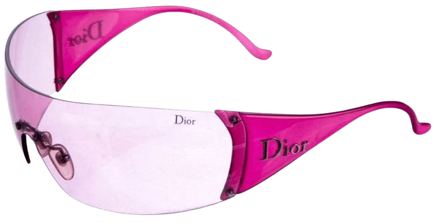 Dior pink Y2k glasses sunglasses